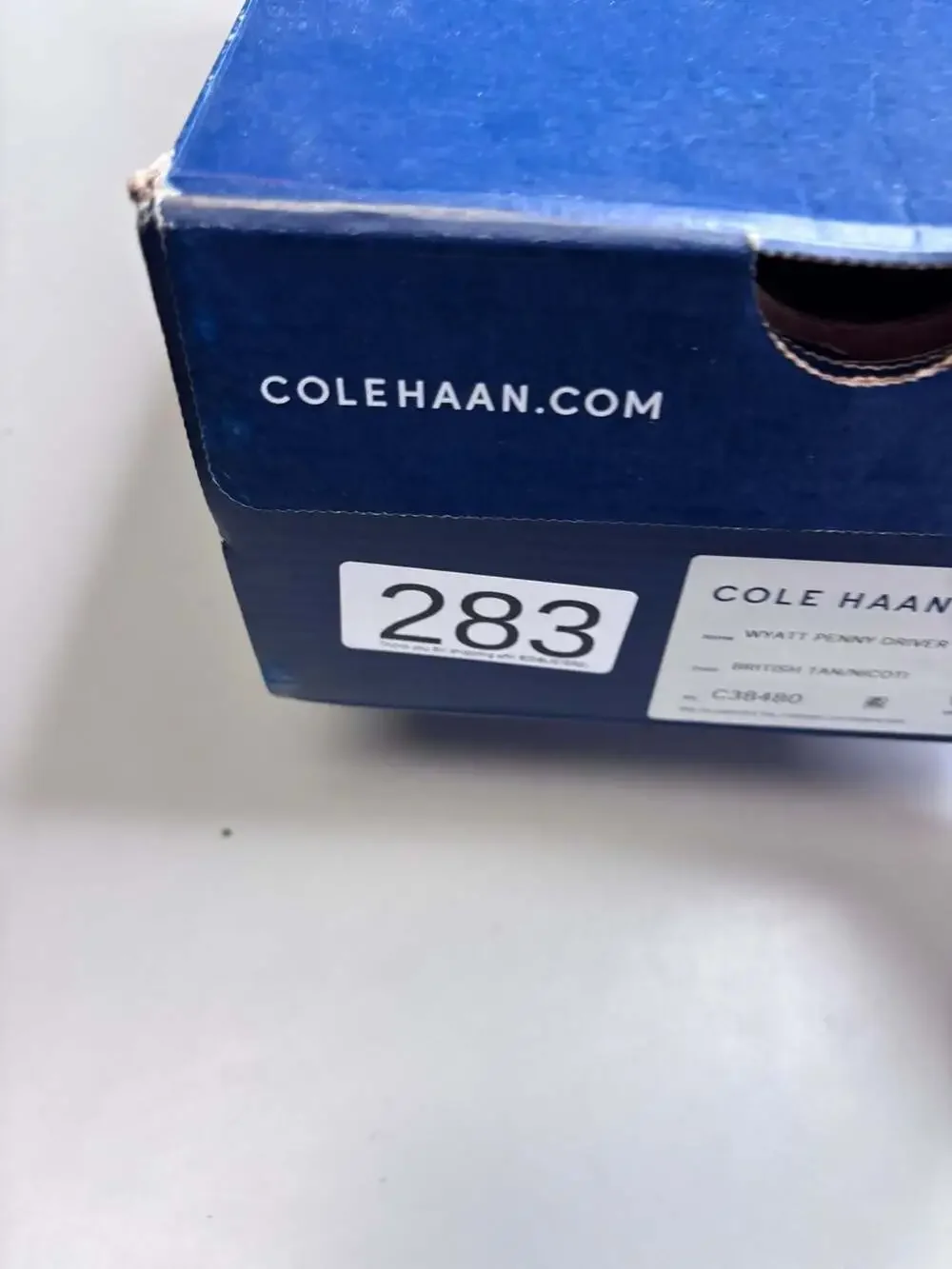 Cole Haan Men's Chestnut Brown Leather Penny Loafers